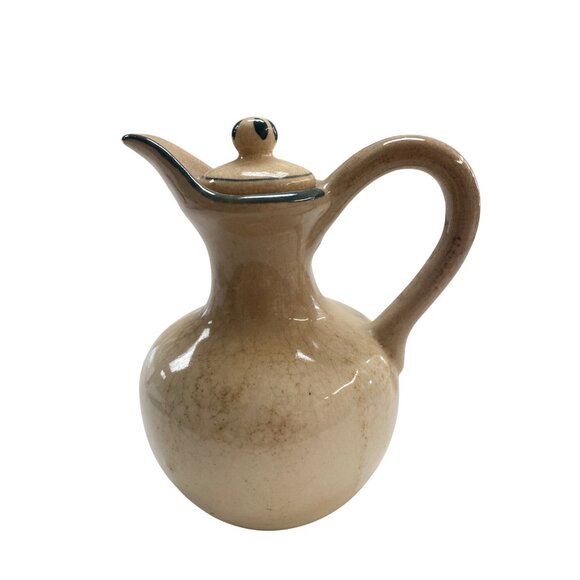 Vintage L & M Inc Oil Pitcher Cruet & Lid Dancing Dutch Figures - Picture 4 of 11